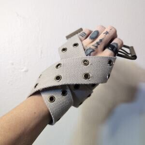 Canvas Grommet Belt Military Punk